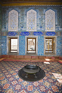 Rooms of Crown Prince at Harem of Topkapi Palace, Istanbul, Turkey