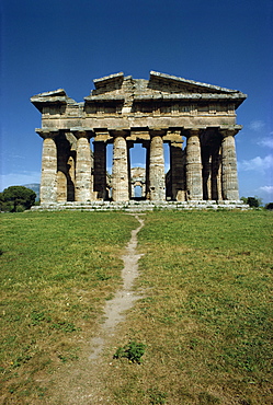 Temple of Neptune at Paestum, near Salerno, Campania, Italy, Europe