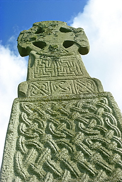 Celtic cross, Carew, Pembrokeshire, Wales, United Kingdom, Europe