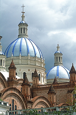 Cuenca World Heritage City & Ecuador's third largest and most beautiful city, famous for colonial architecture Cathedral's domes and spires, Highlands, Ecuador