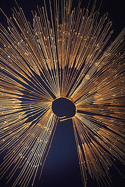 Inca Culture, 14-15thC AD 'quipu' a traditional counting device using knots on strings Nat Archaeological Museum, Lima, Peru