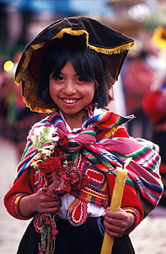 Corpus Christi with religious processions from the Cathedral around the Plaza de Armas, Cuzco, Peru