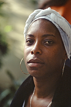 Portrait of a Cuban woman in Havana, Cuba