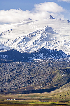 Snaefellsjokull, Snaefellsnes Peninsula, Iceland, Polar Regions 