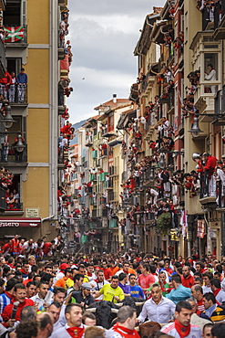 Running of the Bulls, Festival of San Fermin, Pamplona, Navarra, Spain, Europe