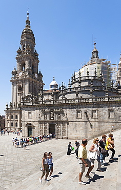 The Cathedral of Santiago de Compostela, UNESCO World Heritage Site, Santiago de Compostela, A Coruna, Galicia, Spain, Europe