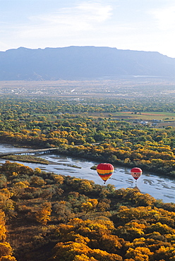 Hot air balloons, Albuquerque, New Mexico, United States of America, North America