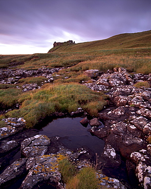 Ruins of MacDonalds' Duntulm Castle, Trotternish, Isle of Skye, Inner Hebrides, Highland region, Scotland, United Kingdom, Europe