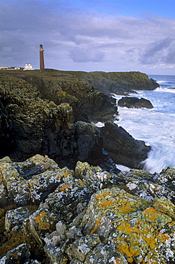 Butt of Lewis (Rubha Robhanais) lighthouse, northern tip of Lewis, Lewis, Outer Hebrides, Scotland, United Kingdom, Europe