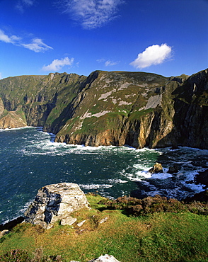 Slieve League, the highest cliffs in Europe, Bunglass Point, County Donegal, Ulster, Republic of Ireland, Europe