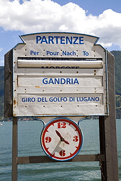 Lugano, Lake Lugano, Tessin (Ticino) Canton, Switzerland, Europe