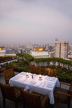 The Sirocco Bar and Restaurant, State Tower, Silom District, Bangkok, Thailand, Southeast Asia, Asia