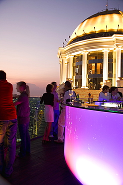 The Sirocco Bar and Restaurant, State Tower, Silom District, Bangkok, Thailand, Southeast Asia, Asia