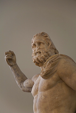 Statue of Poseidon, found in Milos, National Archaeological Museum, Athens, Greece, Europe