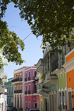 The colonial town, San Juan, Puerto Rico, West Indies, Caribbean, United States of America, Central America