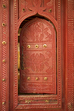 Old traditional door, Wadi Bani Khalid, Oman, Middle East