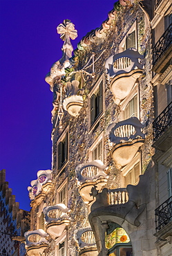 Casa Batllo, UNESCO World Heritage Site, Barcelona, Catalonia, Spain, Europe