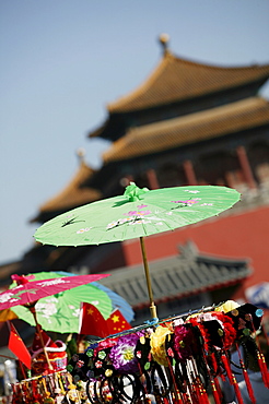 Souvenir stand in the Forbidden City, Beijing, China, Asia