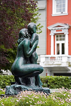 Sculpture in Theatre Gardens, Bergen, Norway, Scandinavia, Europe