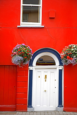 Red house in Fermoy Town, County Cork, Munster, Republic of Ireland, Europe