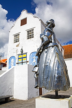 Dutch style building, Alley District, Willemstad, UNESCO World Heritage Site, Curacao, Netherlands Antilles, West Indies, Caribbean, Central America