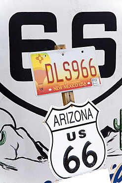 Detail of Route 66 Museum, Seligman, Arizona, United States of America, North America