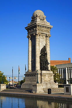 Sailor's and Soldier's Monument, Clinton Square, Syracuse, New York State, United States of America, North America