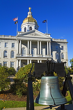 Liberty Bell at the State Capitol, Concord, New Hampshire, New England, United States of America, North America