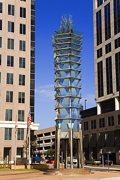 Sculpture, City Hall Plaza, Orlando, Florida, United States of America, North America