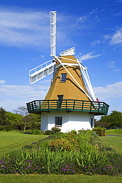 Windmill at City Beach Park, Oak Harbor, Whidbey Island, Washington State, United States of America, North America