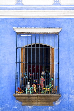 Window detail, Antigua City, Guatemala, Central America