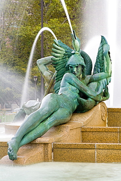 Logan Square Fountain, Parkway Museum District, Philadelphia, Pennsylvania, United States of America, North America