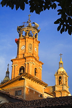 Bell Tower, Cathedral of Our Lady of Guadalupe, Puerto Vallarta, Jalisco State, Mexico, North America