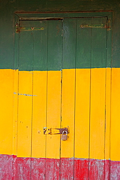 Door in Portsmouth, Dominica, Lesser Antilles, Windward Islands, West Indies, Caribbean, Central America