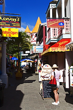 Old Street, Philipsburg, St. Maarten, Netherlands Antilles, Leeward Islands, West Indies, Caribbean, Central America