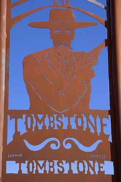 Sign, Tombstone, Cochise County, Arizona, United States of America, North America