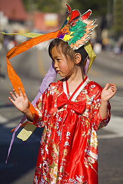 Golden Dragon Parade, Chinese New Year Festival, Chinatown, Los Angeles, California, United States of America, North America