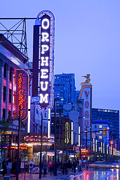 Orpheum Theatre on Granville Street, Vancouver, British Columbia, Canada, North America