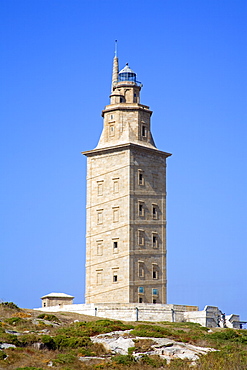 The Tower of Hercules Lighthouse, La Coruna City, Galicia, Spain, Europe