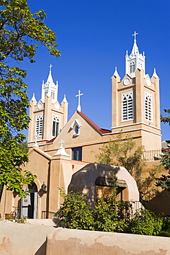 San Felipe de Neri Church in Old Town, Albuquerque, New Mexico, United States of America, North America