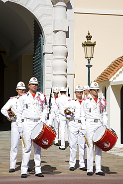 Changing of the Guard at the Princes Palace, Monte Carlo, Monaco, Europe