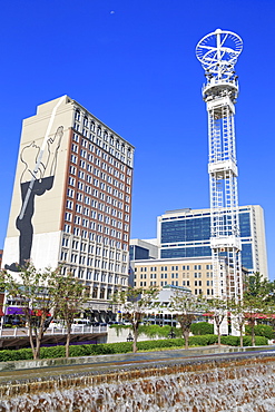 Fountain in Underground Atlanta, Atlanta, Georgia, United States of America, North America