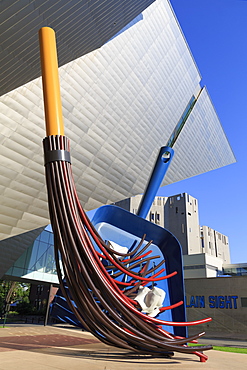 Big Sweep sculpture by Claes Oldenburg, Denver Art Museum, Denver, Colorado, United States of America, North America