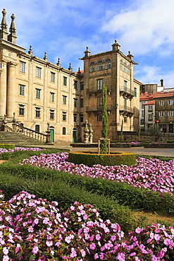 Mosteiro de San Martino Pinario in Old Town, Santiago de Compostela, Galicia, Spain, Europe 