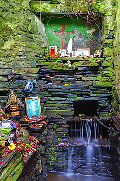 St. Bridget's Well near Liscannor, The Burren, County Clare, Munster, Republic of Ireland, Europe