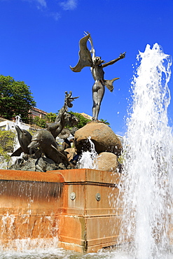 La Princesa Fountain in Old San Juan, Puerto Rico, Caribbean