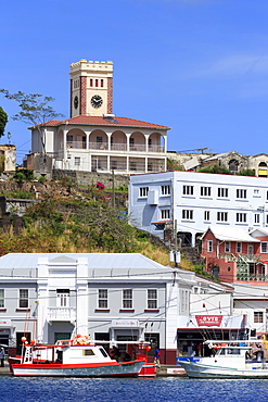 Hurricane damaged Anglican Church, St. Georges, Grenada, Windward Islands, West Indies, Caribbean, Central America