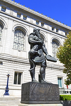 Ashurbanipal King of Syria statue, Asian Art Museum, San Francisco, California, United States of America, North America 