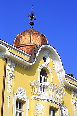 Ornate building in Burgas, Bulgaria, Europe