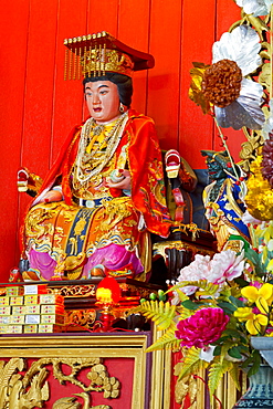 Buddha in Hainan Temple, Georgetown, Penang Island, Malaysia, Southeast Asia, Asia